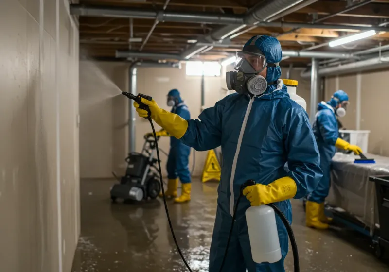 Basement Sanitization and Antimicrobial Treatment process in Kailua-Kona, HI